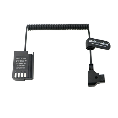 Alvin’s Cables DMW-DCC17 DMW-BLK22 Dummy Battery to D-tap Power Adapter Coiled Cable for Panasonic Lumix S5 S5II S5K S5C