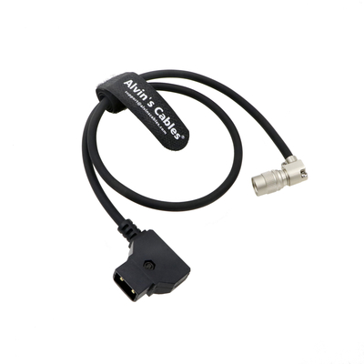 Alvin’s Cables Rotatable Right Angle Hirose 4 Pin Male to D-tap Power Cable for Sound Devices 688 644 633 MixPre-10 ii,