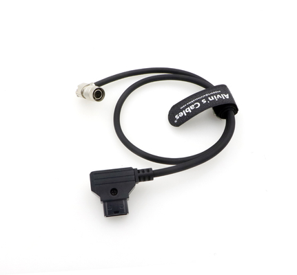 Alvin’s Cables Rotatable Right Angle Hirose 4 Pin Male to D-tap Power Cable for Sound Devices 688 644 633 MixPre-10 ii,