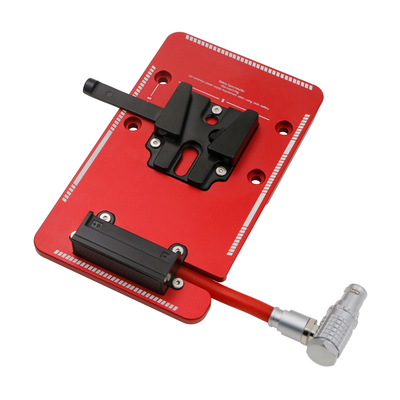 Alvins V Mount Battery Plate for DJI Ronin 4D, V Mount Plate with 6-pin 1B DC-in Out Put Battery Mounts Plate for Ronin
