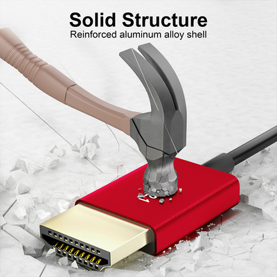 Alvin's Cables HDMI Cable 8K 2.1 48Gbps High Speed Φ2.4mm Ultra-Thin Right Angle HDMI A to A 8K@60Hz 4K@120Hz for Canon C70, for Sony A7 A9, Blackmagic Camera, Atomos, SmallHD Monitor,30cm| 11.8in
