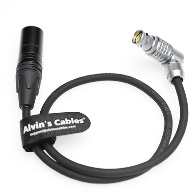 Alvins Cables Power Cable for Atomos NEON 31 17 24" 4K Monitor Recorder XLR 4 Pin Male to Right Angle 6 Pin Female Power Cord for Atomos 50cm/19.7in