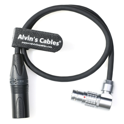 Alvins Cables Power Cable for Atomos NEON 31 17 24" 4K Monitor Recorder XLR 4 Pin Male to Right Angle 6 Pin Female Power Cord for Atomos 50cm/19.7in