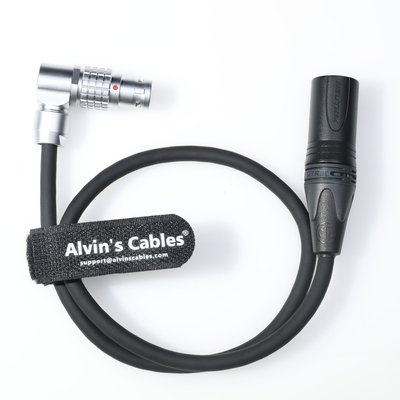 Alvins Cables Power Cable for Atomos NEON 31 17 24" Monitor Recorder XLR 3 Pin Male to Right Angle 6 Pin Female for Atomos AtomX|Core Power Box 19V 50cm|19.7in