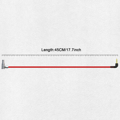 Alvin's Cables Ultra Soft Timecode Cable for RED Komodo, RED V-Raptor 8K Camera, Tentacle Sync 3.5mm TRS to EXT 9 Pin Male Cable 45CM| 18inches