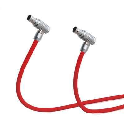 Alvin's Cables Right Angle 2 Pin To 2 Pin Power Cable For Teradek Bond Z CAM E2, For ARRI Alexa, Ultra Soft 45cm|18inches