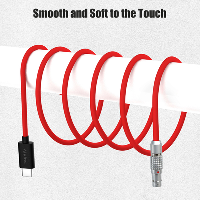 Alvin's Cables Ultra Soft USB-C Type-C to 2 Pin 12V Fast Charging Power Cable for Tilta| Teradek| SmallHD| Z-CAM| Blackmagic Pyxis 60cm|24inches