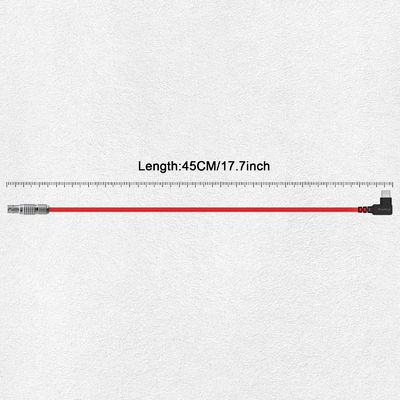Alvin's Cables Right Angle USB-C Type-C to 2 Pin 12V Fast Charging Power Cable for Tilta| Teradek| SmallHD| Z-CAM| Blackmagic Pyxis, Ultra Soft 45cm|17.7inches