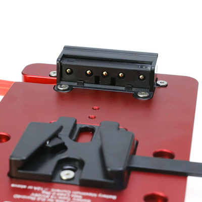 Alvin's Cables V Mount Battery Plate for DJI Ronin 4D, with Straight 1B 6-Pin Male DC-in Out Put Battery Mounts Plate V Mount Plate for Ronin 4D Long Cable