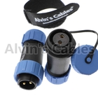 Circular Multipole Plastic Electrical Connectors Thermoplast PPS Insert Material