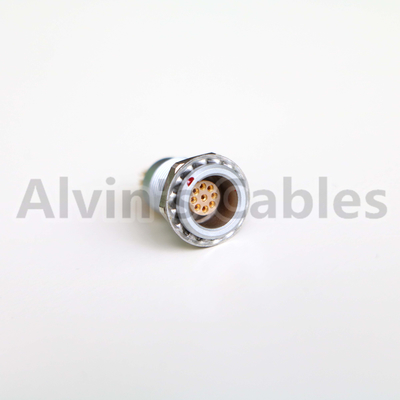 Lemo EGG 1B Video Camera Connectors Solder / Crimp Contact Type With Metal Circular Socket