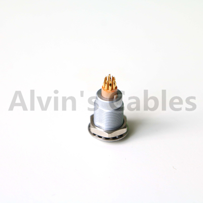 Lemo EGG 1B Video Camera Connectors Solder / Crimp Contact Type With Metal Circular Socket