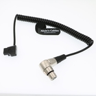 XLR 4 Pin Right Angle To D-Tap Coiled Power Cable For ARRI ALEXA Camera Monitor