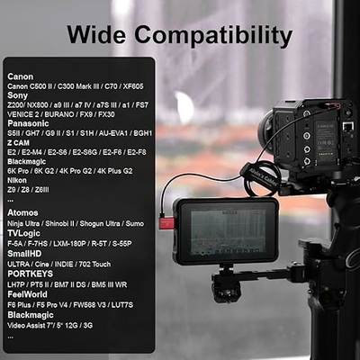 Alvin's Cables 8K HDMI Cable 2.1 48Gbps High Speed Φ2.4mm Ultra-Thin HDMI 8K@60Hz 4K@120Hz for Sony A7 A9, BMPCC, for Canon C70, for Atomos Ninja, for SmallHD, Up to Right Angle Coiled Cable