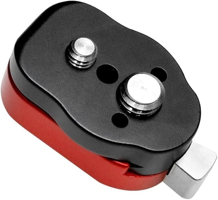 Alvin's Cables Mini Quick Release Plate Kit with 3/8" 1/4" Screws for Camera, Monitor, Tripod, Stabilizer, Gimbal, Monopods, Magic Arm, Flash Bracket, QR Plate System RED-A0122