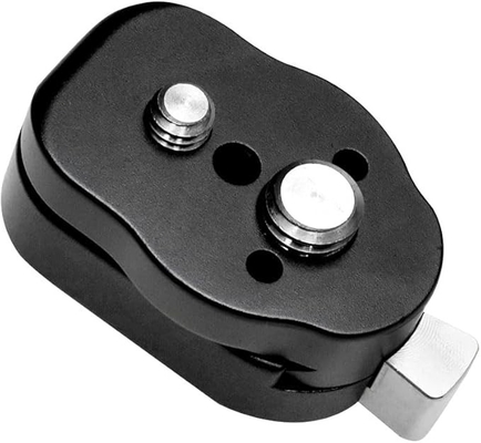 Alvin's Cables Mini Quick Release Plate Kit with 3/8" 1/4" Screws for Camera, Monitor, Tripod, Stabilizer, Gimbal, Monopods, Magic Arm, Flash Bracket, QR Plate System Black-A0123