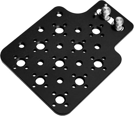 Alvin’s Cables Multifunctional Cheese Plate with 3/8 1/4 Threads, Side Mounting Plate for ARRI RED Camera with 3/8’’ Screws-A0124