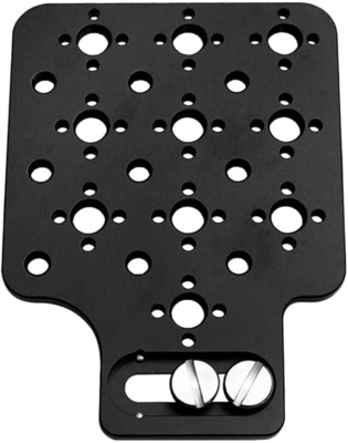 Alvin’s Cables Multifunctional Cheese Plate with 3/8 1/4 Threads, Side Mounting Plate for ARRI RED Camera with 3/8’’ Screws-A0124