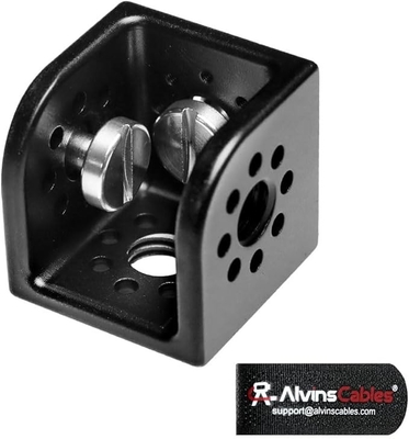 Alvin's Cables Extension Side Mounting Block with 3/8” Threads, 3-Port Square Mount for ARRI for Sony RED Camera Wireless Receiver-A0125