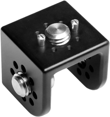 Alvin's Cables Extension Side Mounting Block with 3/8” Threads, 3-Port Square Mount for ARRI for Sony RED Camera Wireless Receiver-A0125