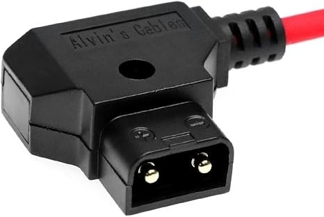 Alvin's Cables Dtap to Locking DC 5.5 2.1 Ultra Soft Cable for Atomos Ninja Shogun Shinobi, Blackmagic Video Assist,for Hollyland Mars 400S, 50cm|19.7in