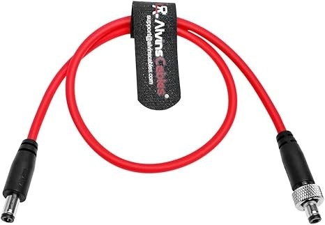 Alvin's Cables Locking DC to DC Cable for Atomos Ninja V Shogun, 5.5 2.1 Locking DC Cable for Video Devices PIX-E7 PIX-E5 Monitor, Ultra Soft 45cm|17.7in