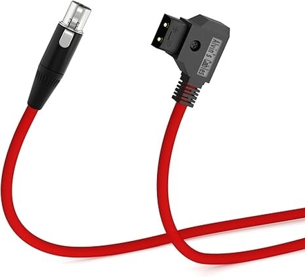 Alvin's Cables TVLogic Power Cable Mini XLR 4 Pin Female to D-Tap Ultra Soft Cable for TVLogic Field Monitor