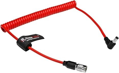 Alvin's Cables Ultra Soft DC to Hirose 4 Pin Power Coiled Cable for Sound Devices 633| 644| 688, Zoom F4|F8, ZAXCOM