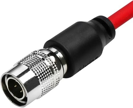 Alvin's Cables Ultra Soft DC to Hirose 4 Pin Power Coiled Cable for Sound Devices 633| 644| 688, Zoom F4|F8, ZAXCOM