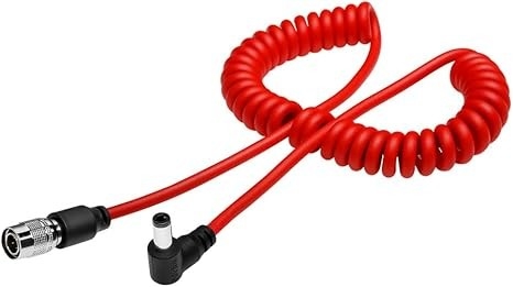 Alvin's Cables Ultra Soft DC to Hirose 4 Pin Power Coiled Cable for Sound Devices 633| 644| 688, Zoom F4|F8, ZAXCOM