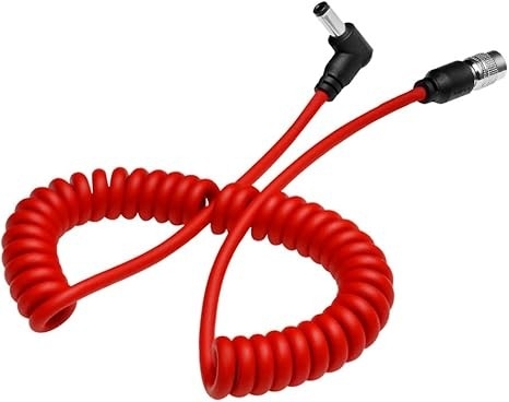 Alvin's Cables Ultra Soft DC to Hirose 4 Pin Power Coiled Cable for Sound Devices 633| 644| 688, Zoom F4|F8, ZAXCOM