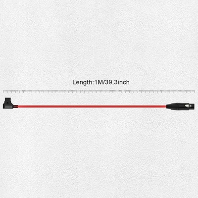 Alvin's Cables XLR 4 Pin Female to D-Tap Power Cable for Sony Venice F5 F55 SXS, for Panasonic Varicam, Blackmagic URSA Mini Pro, Ultra Soft & Flexible, 1M/39.4inches