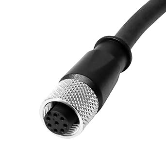 Alvin's Cables M12 A-Code 8 Pin Male to 8 Pin Female Cat6a High-Flex Shielded Sensor Actuator Cable for Cognex Industrial Camera 9.8ft