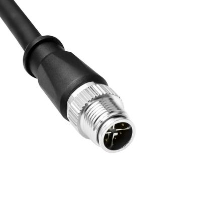 Alvin's Cables M12 X-Code 8 Pin Male to 8 Pin Male Cat6e Cable Shielded for Cognex Basler Industrial Camera, High Flex 1m/3.3ft