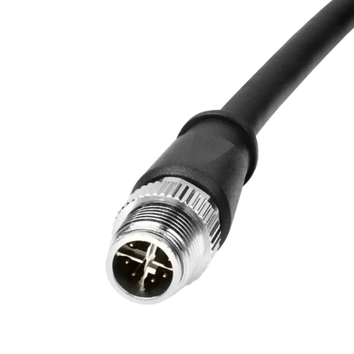 Alvin's Cables M12 X-Code 8 Pin Male to 8 Pin Male Cat6e Cable Shielded for Cognex Basler Industrial Camera, High Flex 1m/3.3ft