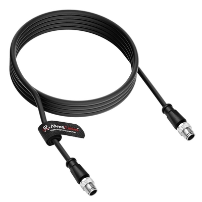 Alvin's Cables Cognex High Flex Cat6e Ethernet Cable,M12 X-Coded 8 Pin to 8 Pin Male Cable for Cognex Basler Industrial Camera,2m/6.6ft
