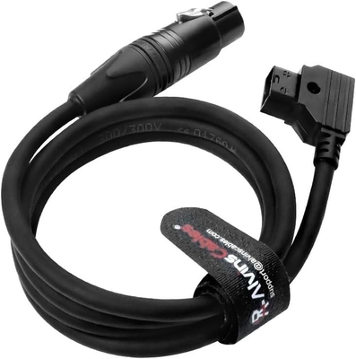 Alvin’s Cables D-tap to XLR 3 Pin Female Power Cable for SmallRig RC 120B, for NEEWER FS150 FS150B FS230 FS230B LED Video Light, 1M/39.4inches