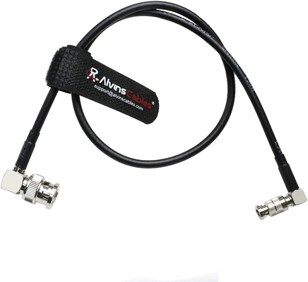 Alvin's Cables Micro-BNC High-Density BNC to BNC 6G HD SDI Coaxial-Cable for Blackmagic-Video-Assist, Right-Angle 75 Ohm 50cm|19.7inches