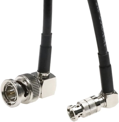 Alvin's Cables Micro-BNC High-Density BNC to BNC 6G HD SDI Coaxial-Cable for Blackmagic-Video-Assist, Right-Angle 75 Ohm 50cm|19.7inches