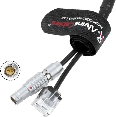 Alvins Cables Control Cable for ARRI ETH 10 Pin Rotatable Right Angle to RJ45 and 2 Pin Male 24V Power Cable for ARRI Alexa Mini LF| LF| Mini| SXT Camera, Teradek COLR