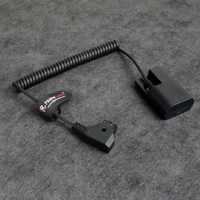 Alvin's Cables D-tap to LP-E6P Dummy Battery Power Coiled Cable for Canon EOS R5 Mark ll/ R5/ R6 Mark ll/ R6/ R7/ R Camera