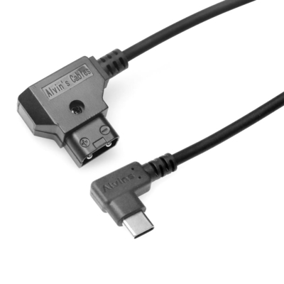 Alvin's Cables Dtap to Right Angle USB C Power Cable, 2ft Ultra Soft & Flexible Dtap to Type C Enhanced Power for Tilta Nucleus Nano II Wireless Lens Control Motors
