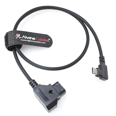 Alvin's Cables Dtap to Right Angle USB C Power Cable, 2ft Ultra Soft & Flexible Dtap to Type C Enhanced Power for Tilta Nucleus Nano II Wireless Lens Control Motors