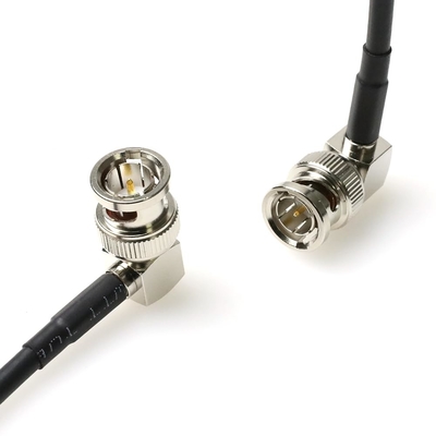 Alvin's Cables 12G SDI Cable Flexible, BNC Male to Male Right Angle for RED Komodo| Atomos Monitor 75 Ohm Shielded Cable for 4K Video Camera 50cm|19in