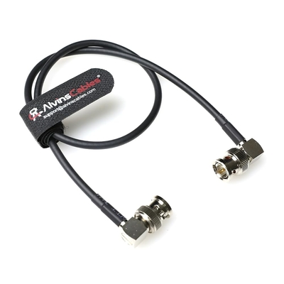 Alvin's Cables 12G SDI Cable Flexible, BNC Male to Male Right Angle for RED Komodo| Atomos Monitor 75 Ohm Shielded Cable for 4K Video Camera 50cm|19in