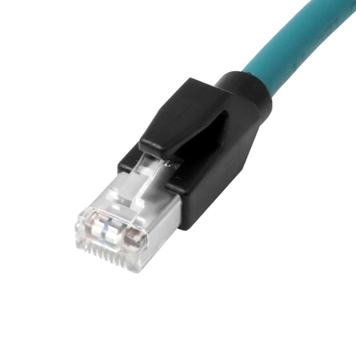 Alvin's Cables M12 X-Code 8 Pin Female to RJ45 Ethernet Cable Cat6a High-Flex Shielded for Cognex Keyence Basler Industrial Automation Fieldbus Module 26.2ft/8m,Green