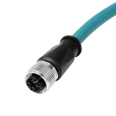 Alvin's Cables M12 X-Code 8 Pin Female to RJ45 Ethernet Cable Cat6a High-Flex Shielded for Cognex Keyence Basler Industrial Automation Fieldbus Module 26.2ft/8m,Green