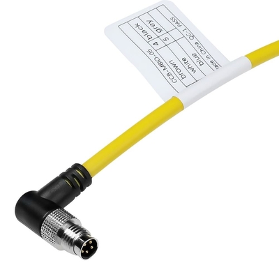Alvin's Cables M8 5-Pin B-Code Male to Flying Lead I/O Cable for Cognex in-Sight Micro 2000, Trigger Strobe Cable for Vision System Industrial Automation, High Flex Right Angle,10m/32.8ft