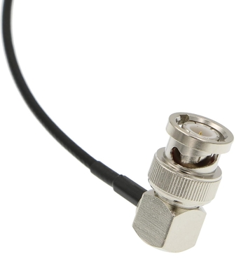 Alvin's Cables BNC Right Angle Male to BNC Female SDI Cable for Camera 50 Ohm