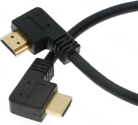 Alvin's Cables 8K HDMI 2.1 High-Speed Cable, Left to Right Angle HDMI Cable for Atomos Ninja 8K@60Hz 4K@120Hz for Feelworld,for Sony FS5 FS7 FX9,BMPCC,for Canon C300 C500 30cm|11.8in
